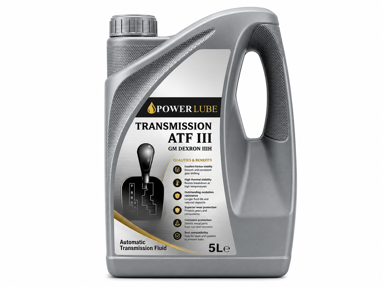 POWERLUBE ATF III Automatic Transmission Fluid 5L GM Dexron IIIH Gear Oil (Copy)